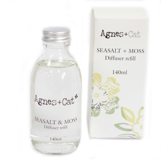 Agnes + Cat Reed Diffuser Refill - Seasalt and Moss 150ml