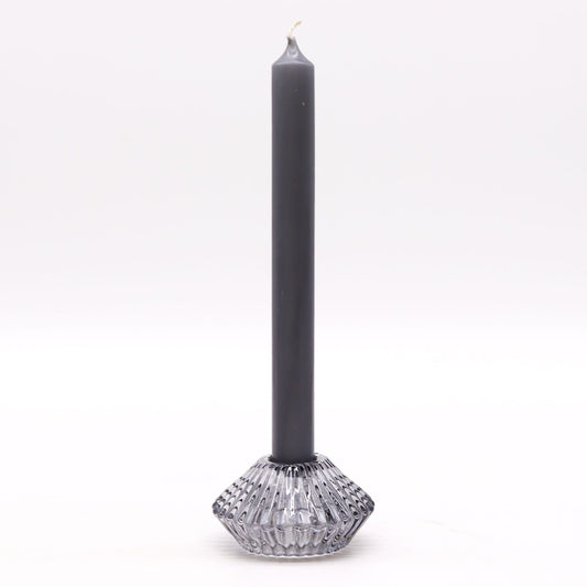 Flower Flip Dinner Candle / Tealight Holder - Midnight Grey