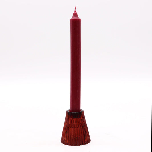 Flip Dinner Candle / Tealight Holder - Vampire Red