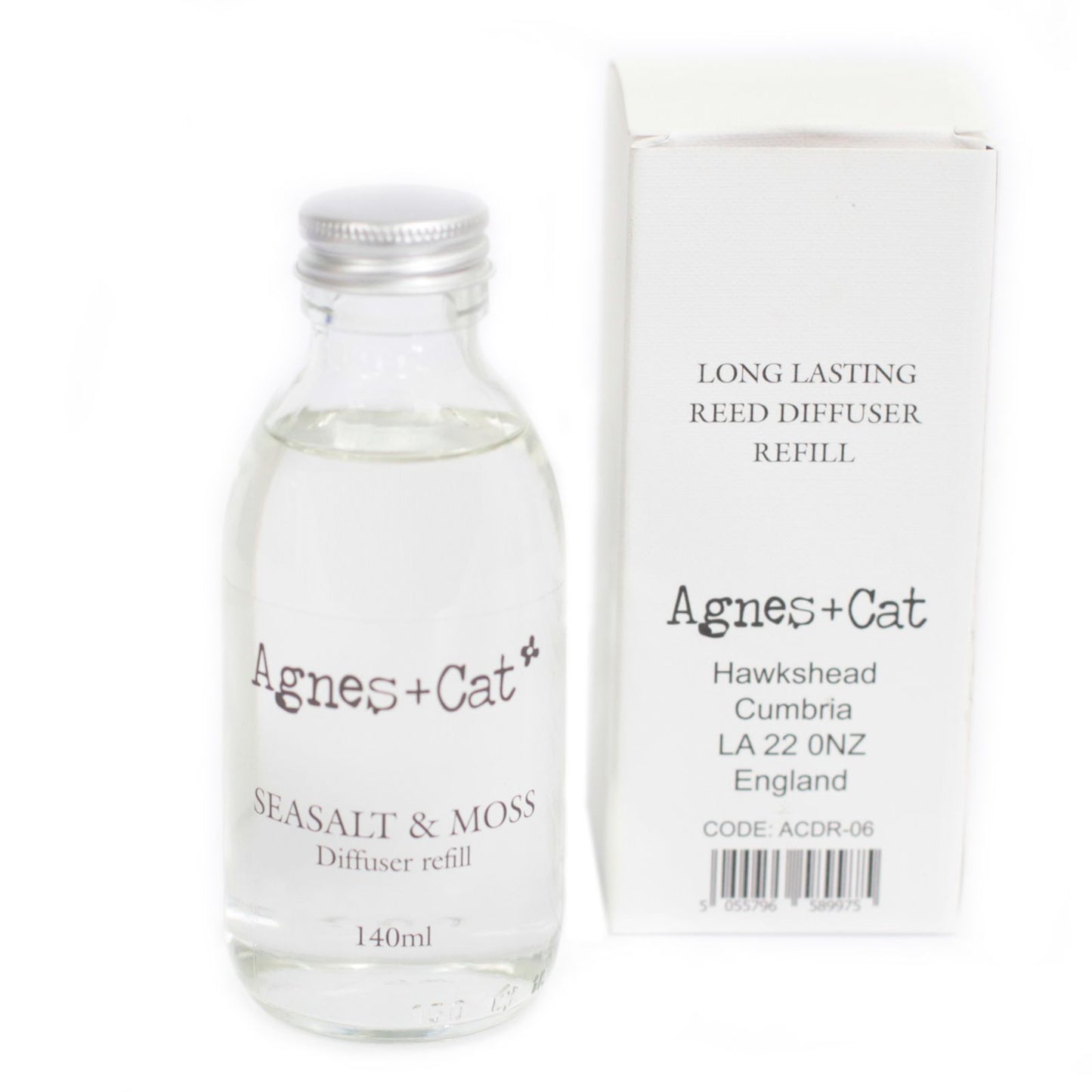 Agnes + Cat Reed Diffuser Refill - Seasalt and Moss 150ml
