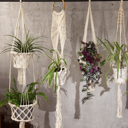 Macrame Pot Holder - Double Holder