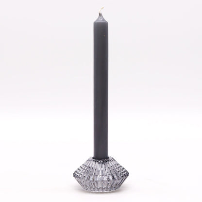 Flower Flip Dinner Candle / Tealight Holder - Midnight Grey