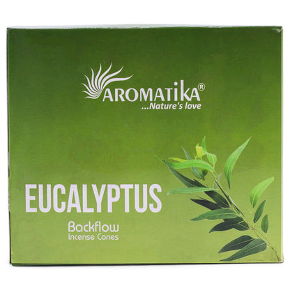 Pack of 10 Masala Backflow Incense - Eucalyptus