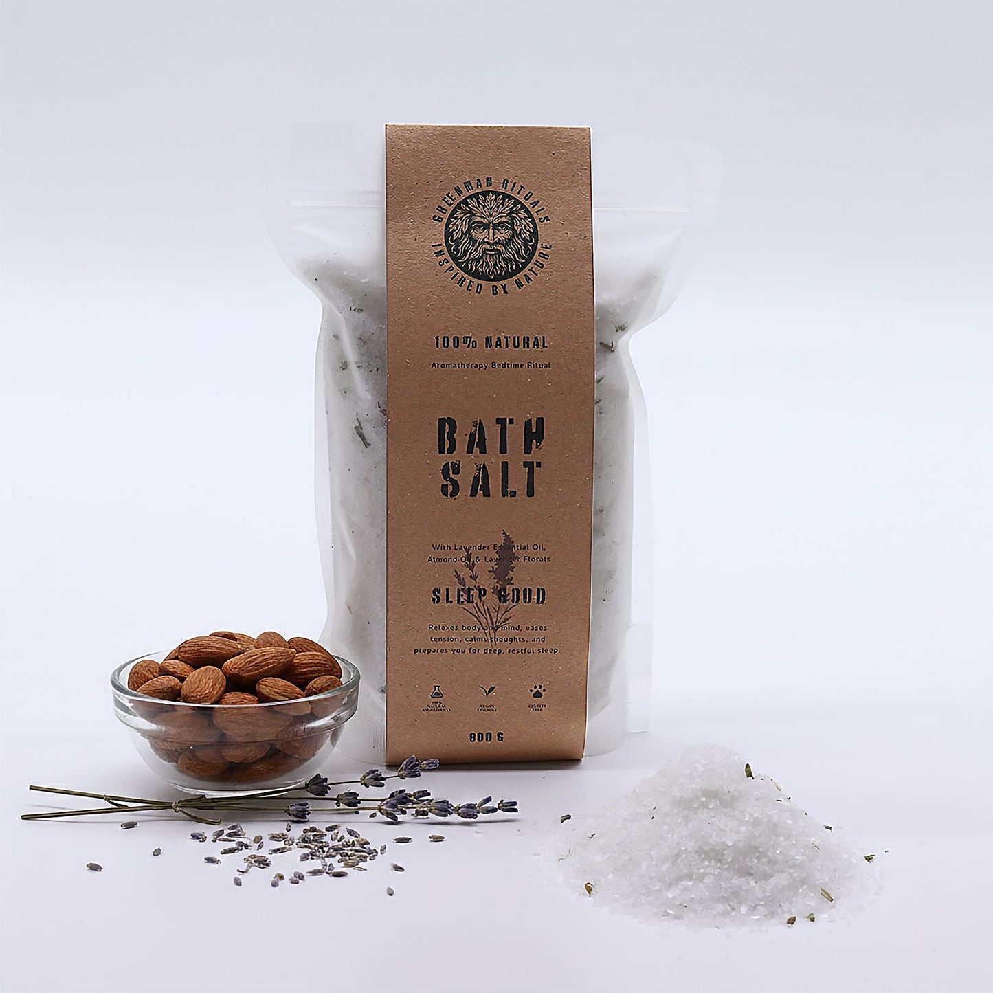 Greenman Rituals Lavender Aromatherapy Epsom Bath Salt – Sleep Good