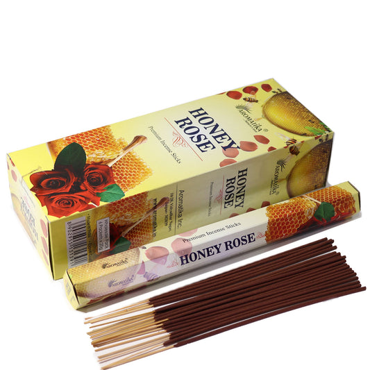 Aromatika Charcoal Free Hex Incense - Honey Rose