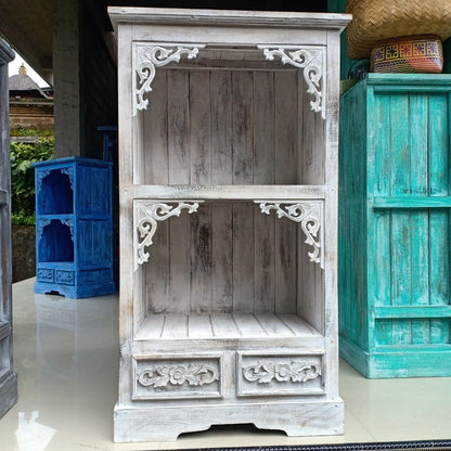 Albasia Bathroom Cabinet - Whitewash