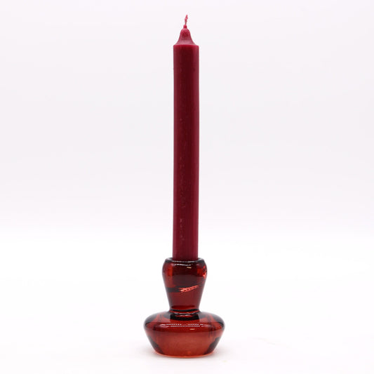 Mushroom Flip Dinner Candle / Tealight Holder - Vampire Red