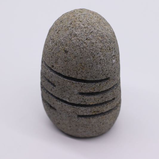 Natural Riverstone Candle Holder - Standing Stone Cut