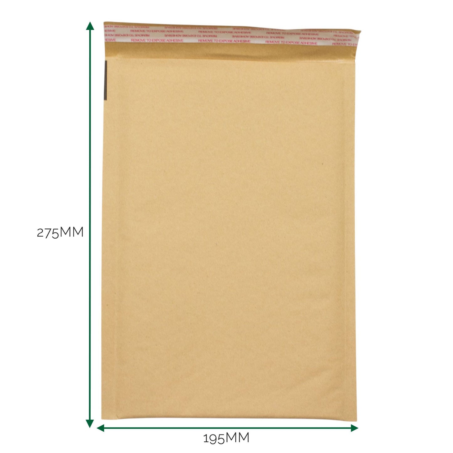 Kraft Padded Bubble Envelope (195x275+40mm)