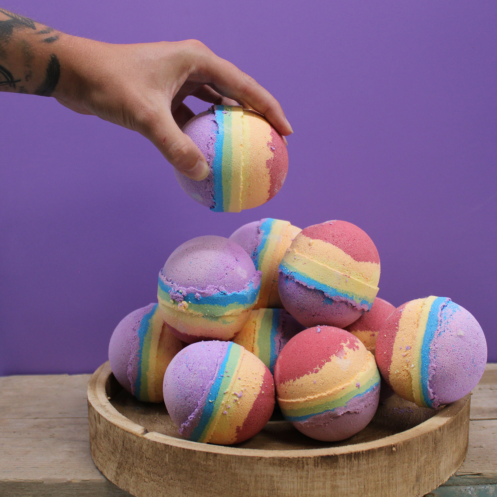 Rainbow Bath Bomb - Fruit Salad - Image 5